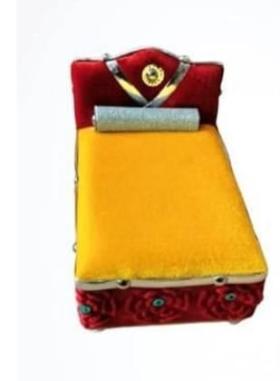 Mamta Collection Laddu Gopal Bed/Laddu Gopal Gadda Set/Laddu Gopal Bister (1no)
