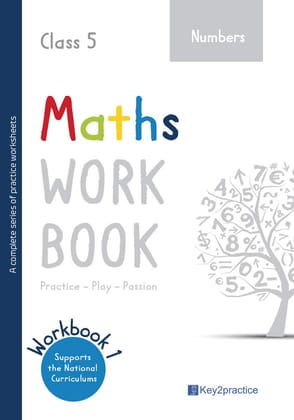Key2practice Class 5 Maths Workbook | Topic - Numbers | 34 Practice Worksheets with Answers | Designed by IITians