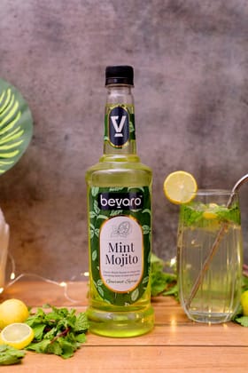 BEVARO Mint Mojito Syrup, Refreshing Gourmet Syrup for Mocktails & Mixers Mint Mojito  (300 ml, Pack of 1)