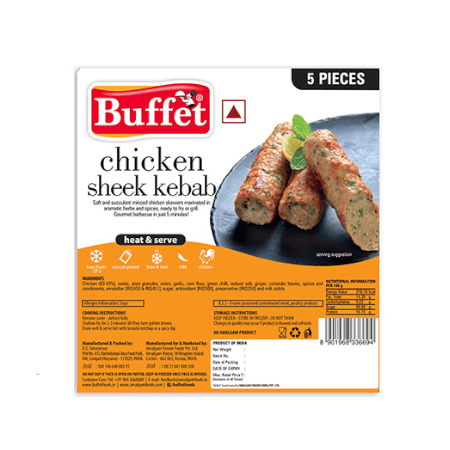 BUFFET CHICKEN SHEEK KABAB  240