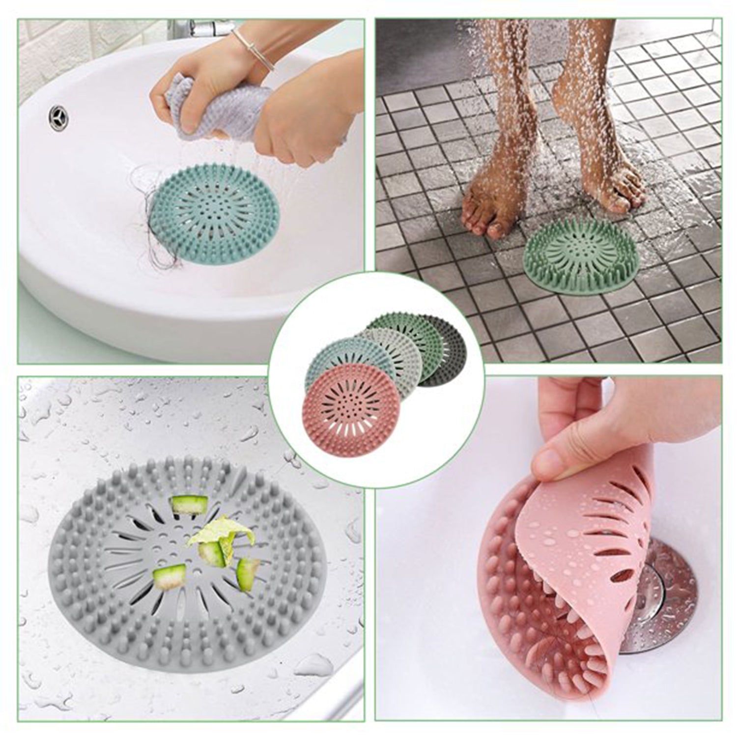 Arsha creation Shower Drain Cover Used for draining water present over floor surfaces of bathroom and toilets etc.