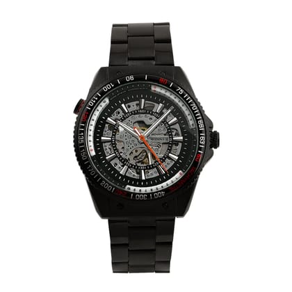Forsining Business Automatic Mechanical Luxurious Movement Analog Watch Automatized See Through Glass Back Self Winding Wrist Pulses Highlighted For Men