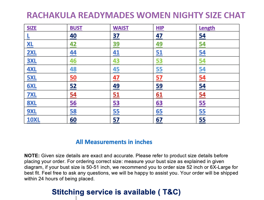 Devansh Trends Women cotton jaipuri nighty