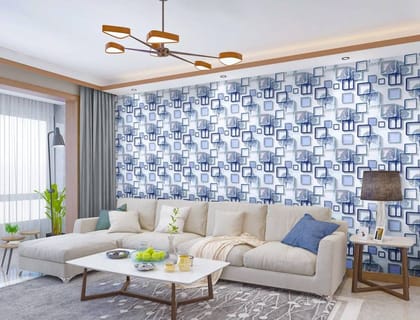 WHISQ Abstract Self Adhesive Peel & Stick Wallpaper - Wall Sticker for living room & Bedroom - PVC Wall Sticker in 3 Size