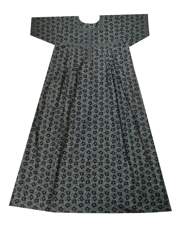 Devansh Trends Collections Cotton Nighty for Women's with Pocket, Blue and Grey Color Plus Size XXL 5XL 8XL 10xl Free Sizes (Free Size-10xl)