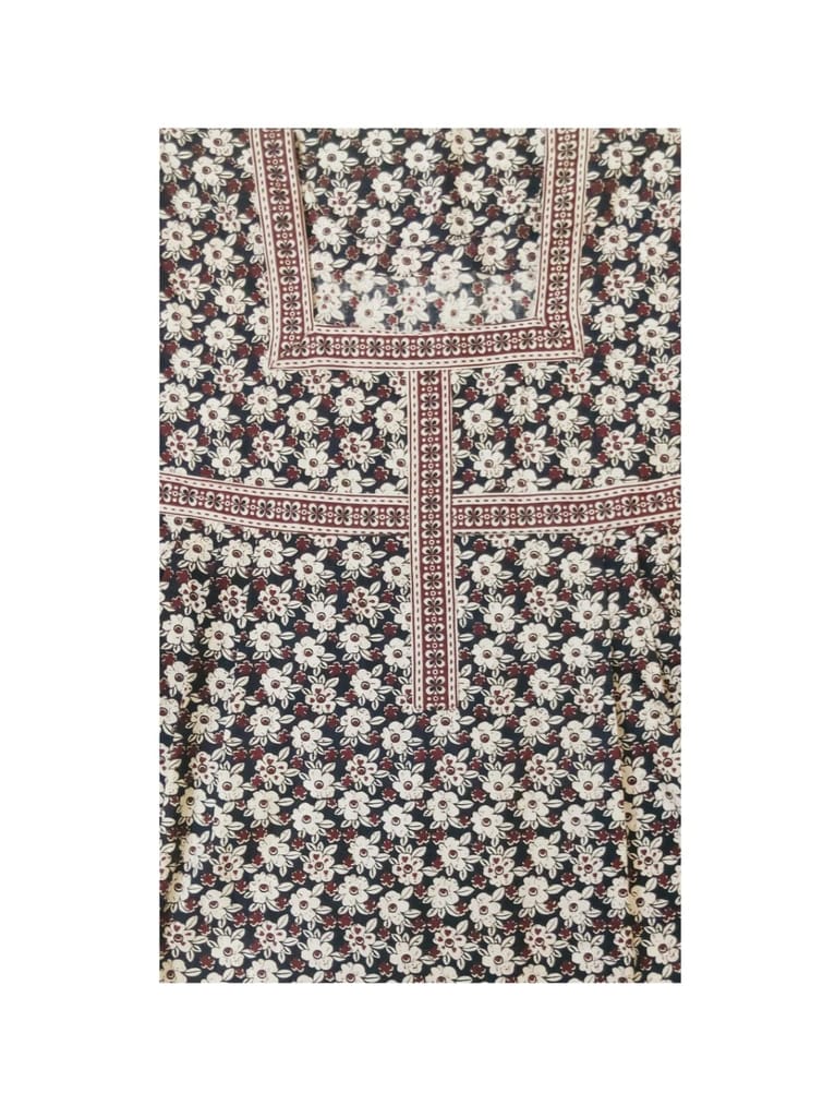 Devansh Trends Collections Nighties Women 3XL and 4XL Size Jaipur Print 100% Pure Cotton Nighty with Pocket (XXXX-Large, Cotton) Yellow