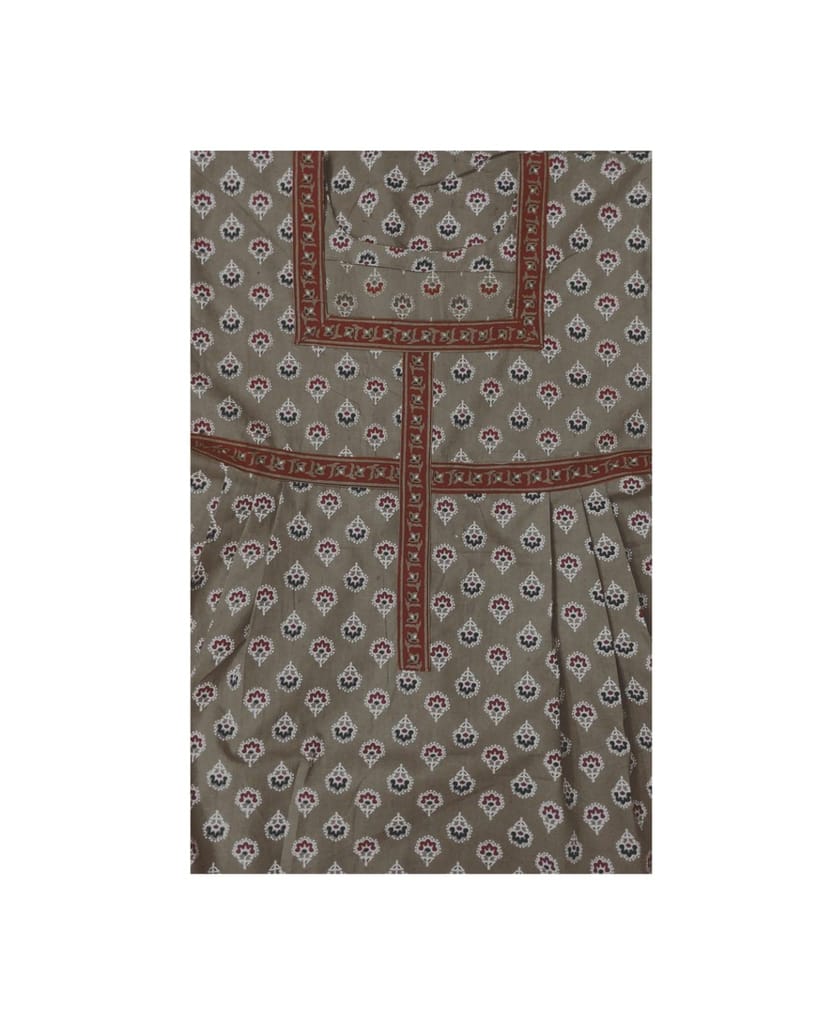 Devansh Trends Nighty Womens Jaipuri Hand Prints Comfortable Pleated 100% Cotton Nightwear (L - 10XL) (8XL, Cotton) Blue