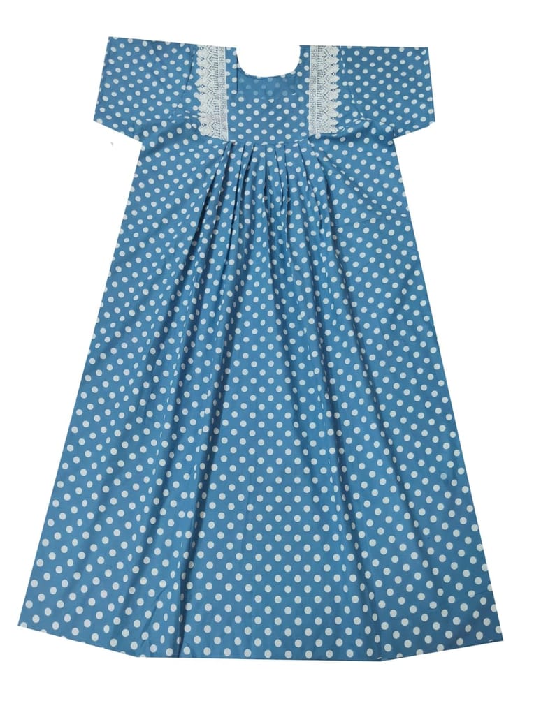 Women's Soft Pure Cotton All Over Print Nightwear/Maxi/Sleepwear Nighty with Pcoket Grey Brown, Red and Black Colours Large Size to 10XL Size Plus Size