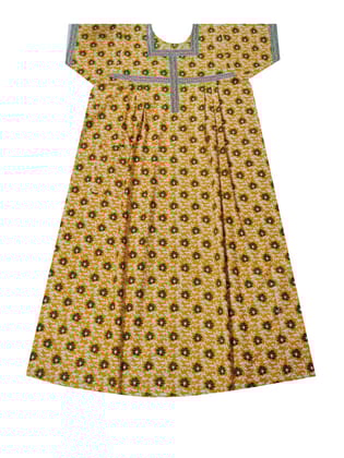 Women's Cotton All Over Printed Ankle Length Night Gown Nighty Free Size,Large Size,4XL Size,5XL Size to 10XL Size (9XL, 1) Green