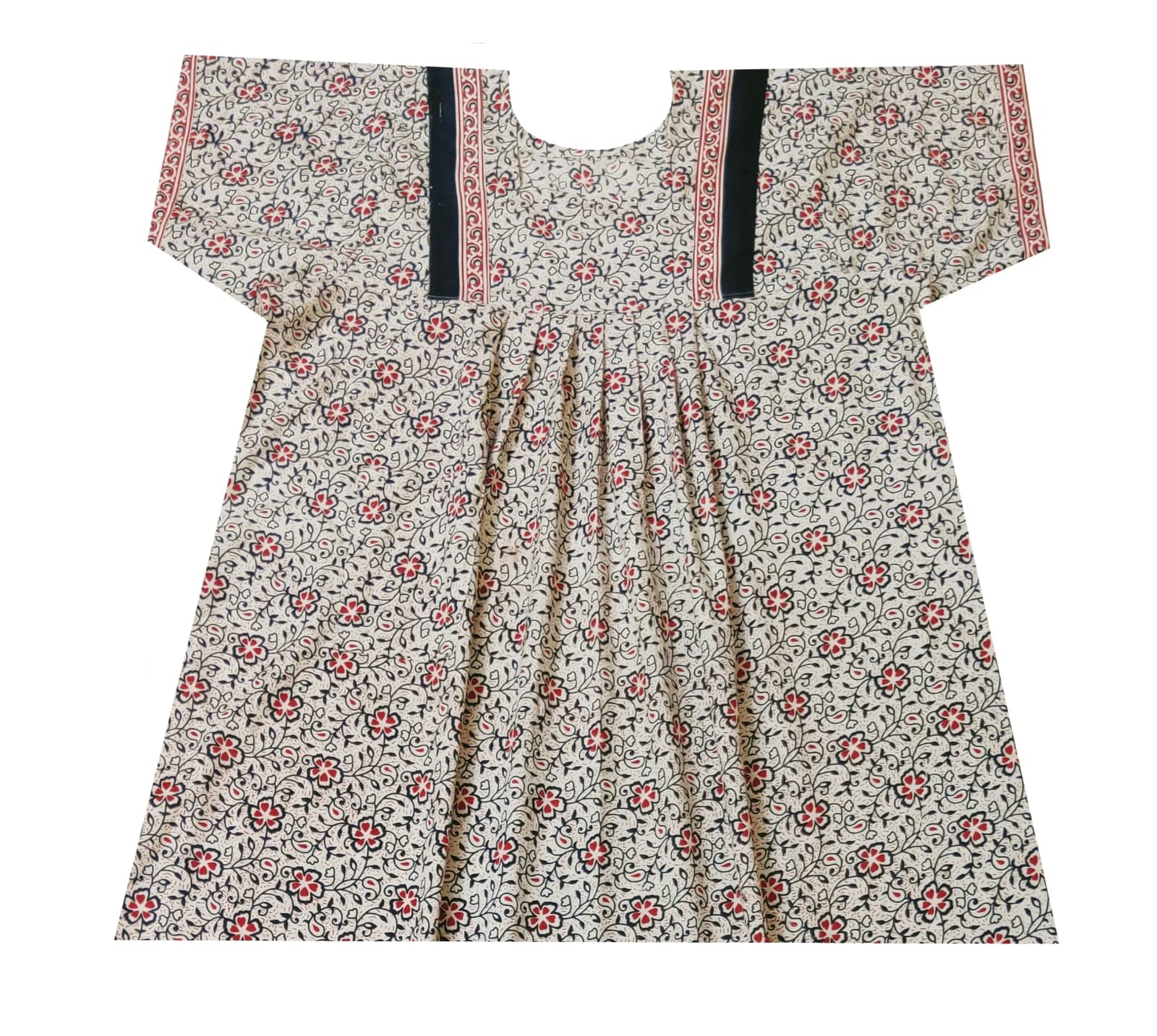 Devansh Trends Printed Pure Cotton Nighty Night Gown/Night Dress for Women Pink Color (Large - 10xl) (X-Large, Cotton)