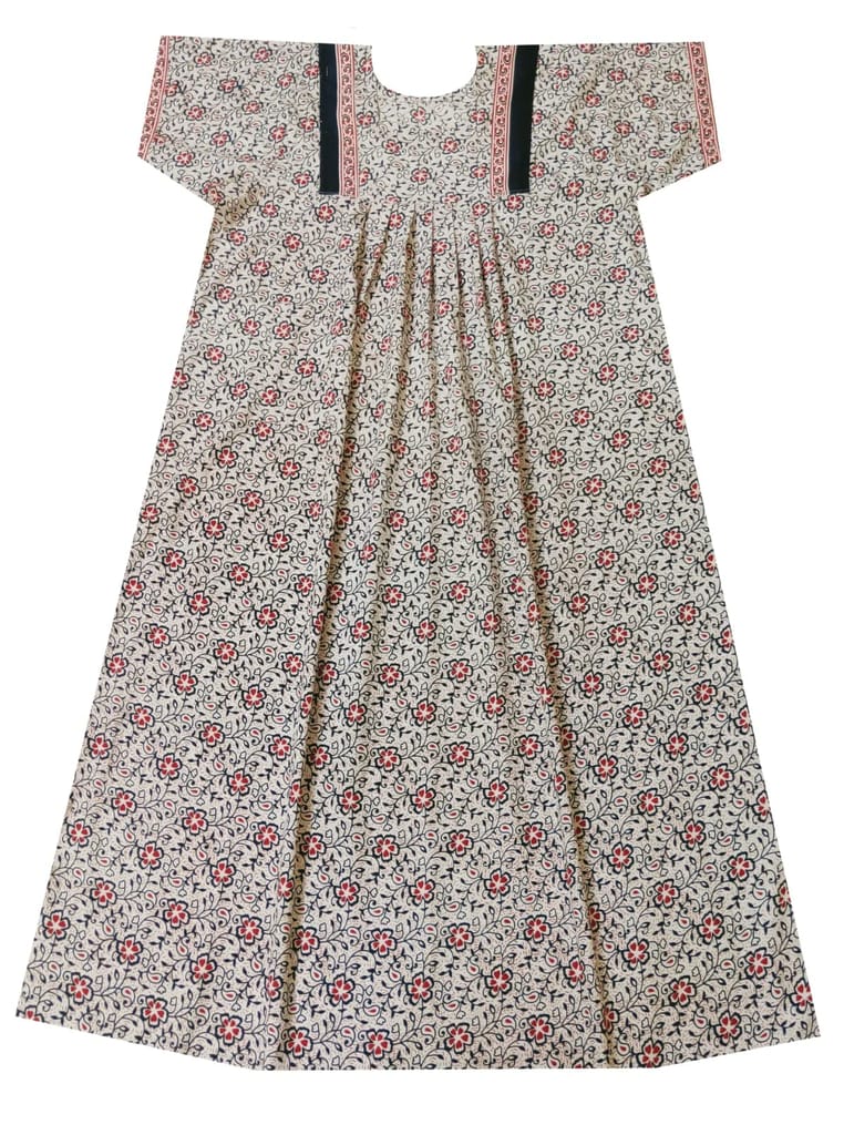 Devansh Trends Printed Pure Cotton Nighty Night Gown/Night Dress for Women Pink Color (Large - 10xl) (6XL, Cotton)