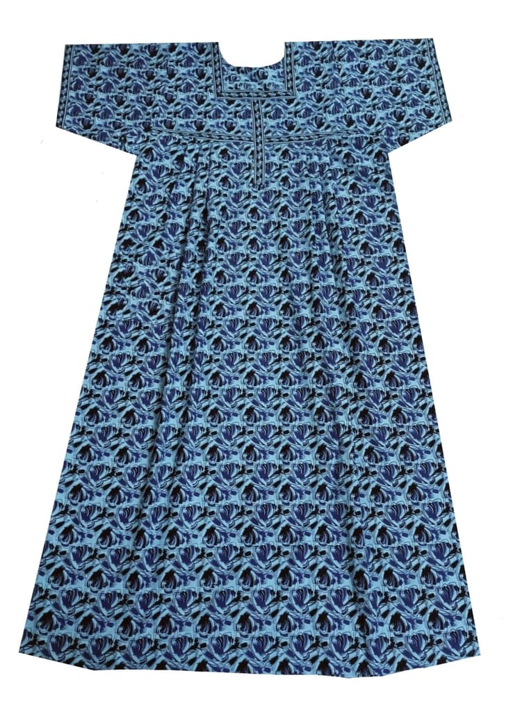 Devansh Trends Printed Pure Cotton Nighty Night Gown/Night Dress for Women Spearmint Green (Large - 10xl) (XXX-Large, Cotton)