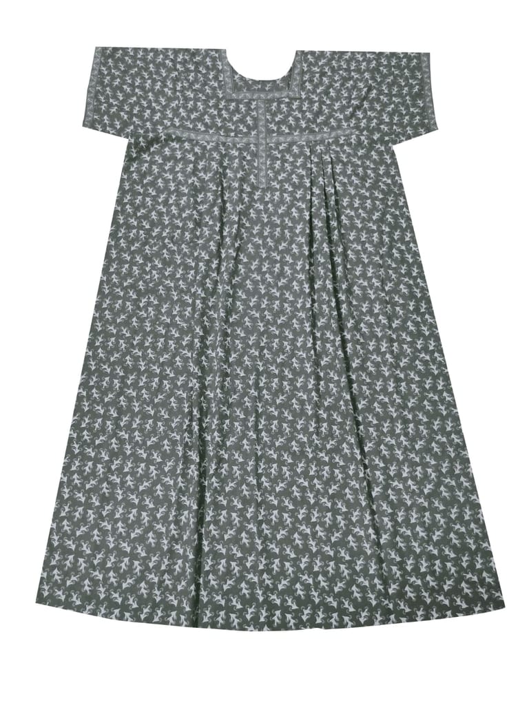 Devansh Trends Collections Women's Cotton Floral Ankle Length Nighty Multicolor Free Size - 10XL (X-Large, Cotton) Blue