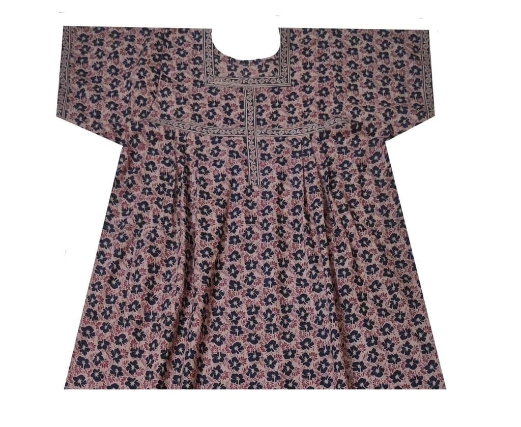 Devansh Trends Nighties Stylish Printed Cotton Nighty Night Gown/Night Dress for Women Free Size Sandal 3XL 4XL 6XL and 10XL Size (XXX-Large, Cotton) Black