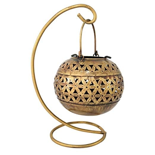 Tealight Candle Holder Antique Gold Finish Decorative Items/Diwali Decoration Items, Home Decor Items for Living Room, Bedroom Drawing Room, Candle Holders - Candle Stand
