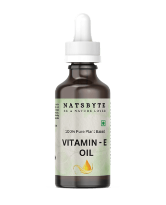 Vitamin E Oil For Face - 30 ml | Best Oil For Face, Body and Nail From Veg Vitamin E Source | Nourish Your Face and Repair Damaged Skin Naturally. - The Earth Trading (Natsbyte)