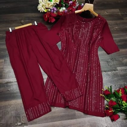 Silk Thread Bangles and Sarees - EDS Fancy Kurti Sharara Sets Fabric: Kurti  - Slub Rayon, Sharara - Cotton Sleeves: Kurti - 3/4 Sleeves Are Included  Size: Kurti - M - 40