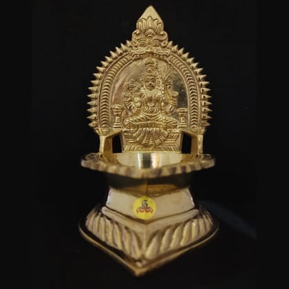 Kanchi kamakshi lamp 14cm height - brass - sindinga9