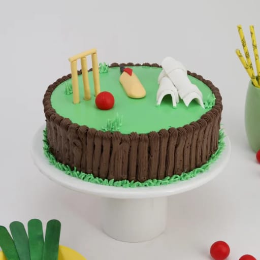 Order Quirky Cricket Fondant Cake Online, Price Rs.3750 | FlowerAura-sgquangbinhtourist.com.vn