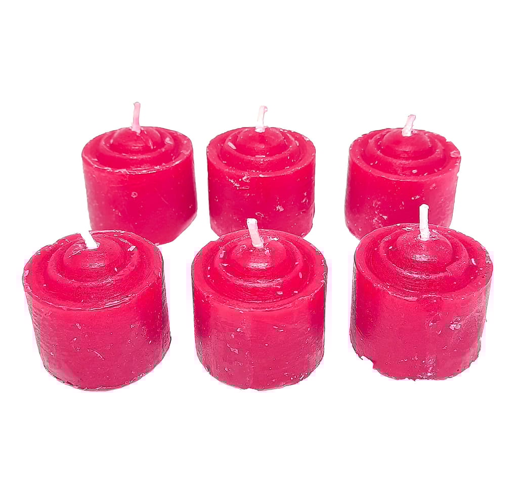 ZURU BUNCH Paraffin wax Decorative Floating Rose Scented Candle, Ideal for Birthday Party Home Decor (Pack of 6)