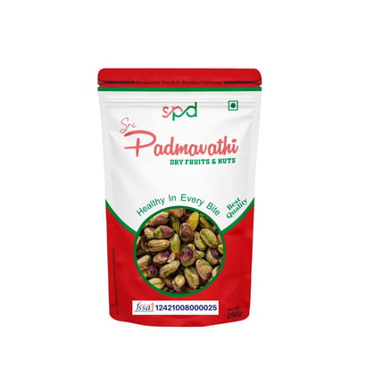 Sri Padmavathi Dry Fruits &nuts Plain Pistachio 250g