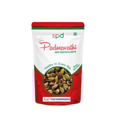 Sri Padmavathi Dry Fruits &nuts Plain Pistachio 500g