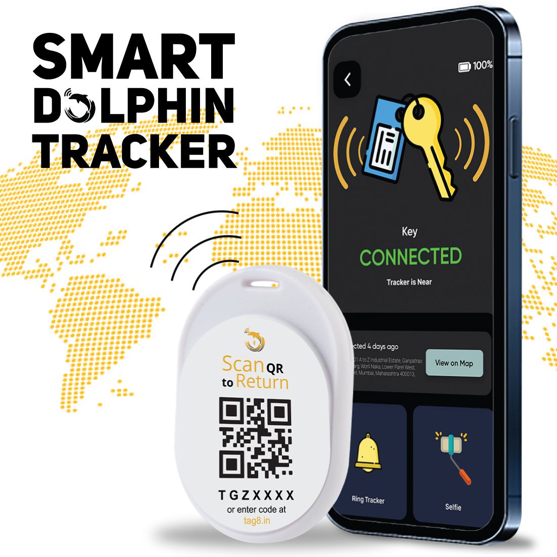 tag8 Dolphin Smart Tracker (white)