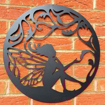 EU Metal Wall Art with LED Light for Home Decor - Unique Wall Art Decor for Living Room,Art Room and Temple/Kids Room -Stylish Wall Hangings and Decorative Items to Elevate Your Space (fairy)