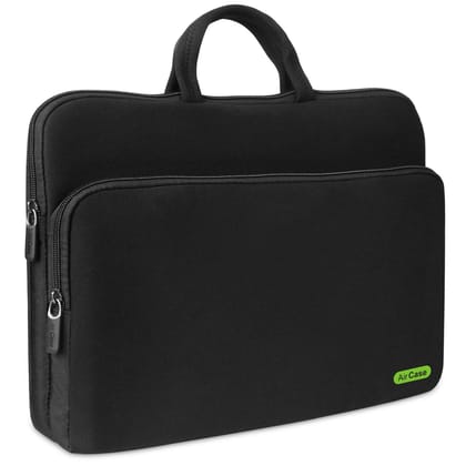 AirCase C82- 14.1 Inch Protective Laptop Bag Sleeve Case Cover for Men and Women, Neoprene (Black)