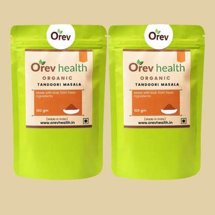 Orev Health Organic Tandoori Masala - 200gm (100gm * 2pack)