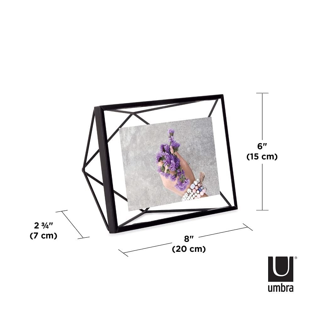 MMTX Steel Prisma Photo Display (15.24 cm x 20.32 cm x 7.62 cm, Copper) 8 inch Decorations Vertical Photo Frame (Copper)