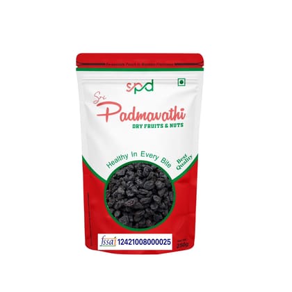 Sri Padmavathi Dry Fruits &Nuts Black Raisins Seeded(250g)