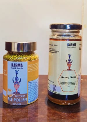 Combo Pack-Karanj Honey + Mustard Bee Pollen