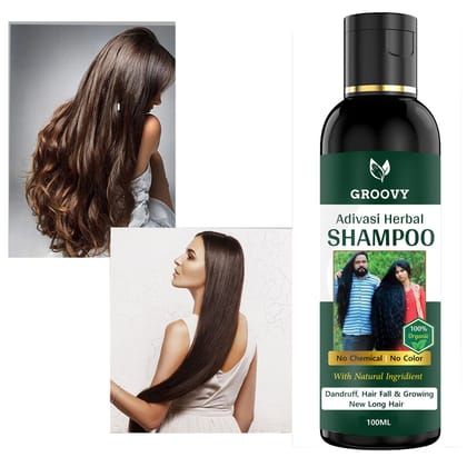 GROOVY Adivasi Ayurvedic Hair Growth Natural Hair shampoo