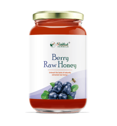 Riddhish HERBALS Raw Organic Berry Honey 500g | Fresh, Natural and Pure Taste Honey | 100% Pure Raw Natural Unprocessed Honey (Berry Honey) |Highly Nutritious | India Organic Certified