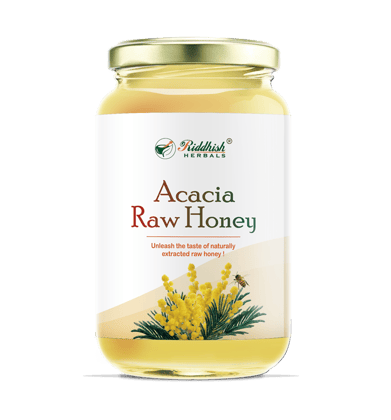 Riddhish HERBALS Organic Acacia Honey 500g | Natural Sweetener |100% Pure and Natural Taste Honey | Raw and Unpasteurized Unprocessed Honey | India Organic Certified