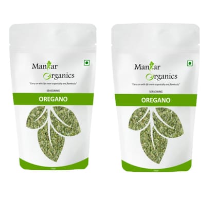 Manhar Organics Oregano Flakes for seasoning: 80gm (Oregano, Combo 200gm)