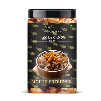 ManHar Organics Naturally Dried Amla Candy Jar 500gm (Amla Candy, 500gm)