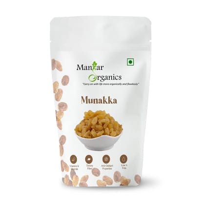 ManHar Organics Natural Munakka Raisins 1Kg, Munakka Dry Fruits | Munaka | (Munakka/black grape raisins, 1Kg) (Munakka, 1Kg)