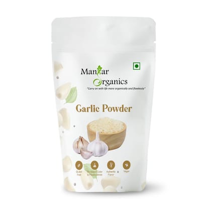 ManHar Organics Garlic Powder | Lahsun / Lehsun / Dry Garlic Powder | 100% Natural & Edible | Rich Aroma & Taste | Seasoning for Cooking, Marinades & Snacks – 500gm