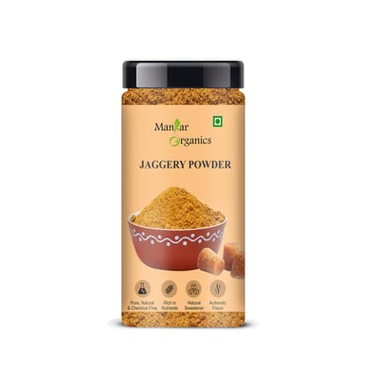 ManHar Organics Natural Jaggery Powder Jar 150gm | Gud Powder | Unrefined and Unadulterated (Jaggery Powder, 100gm) (Jaggery Powder, 100gm) (Jaggery Powder, 150gm)