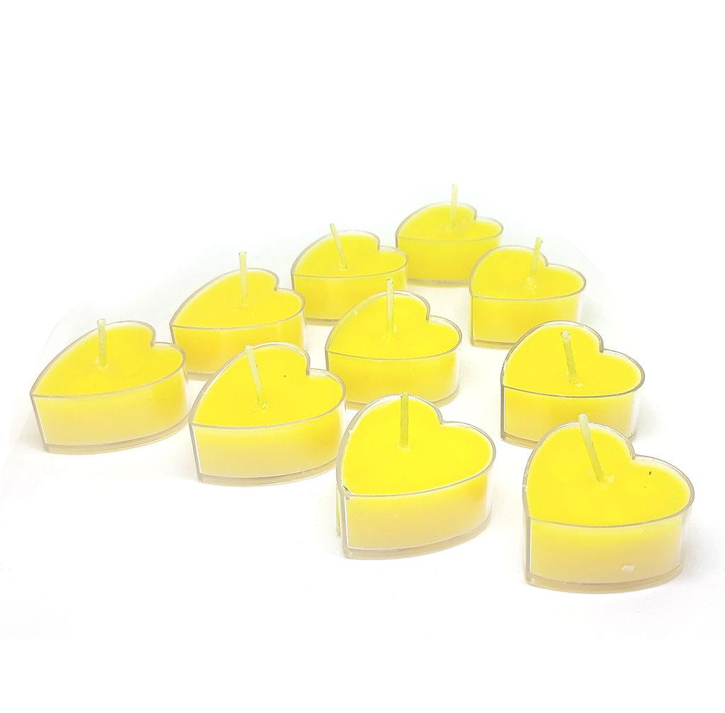 ZURU BUNCH Heart Shape Scented Wax Tealight Candles for Home Decor Smokeless for Diwali, Christmas, Prayer, Functions, Parties, and Church