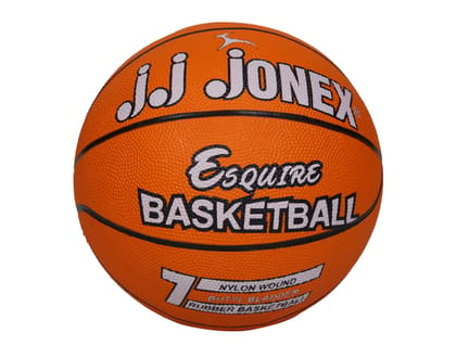 JJ JONEX Basketball for Indoor-Outdoor Training Basketball Esquire Size 7 (Orange) (MYC)