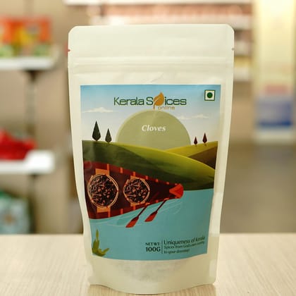 Keralaspicesonline Cloves, Laung, Lavang for Seasoning Garam Masala, Tea, Rice, Dishes -100 gm (Pouch Packaging)