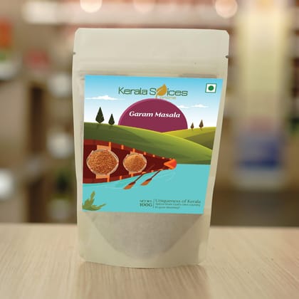 Keralaspicesonline Homemade Garam Masala Powder Flavouring Powder Spice Idukki Homestead Produce for Seasoning Indian Dishes (Pouch Packaging)- 100 grams