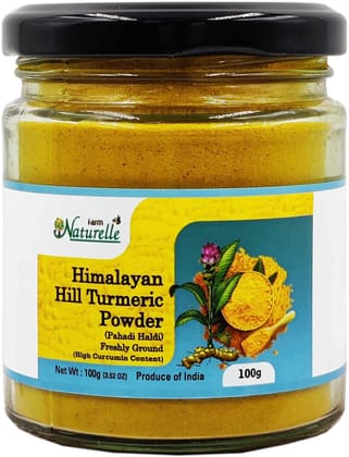 Farm Naturelle-Pure Himalayan Mountain Turmeric Curcumin (Haldi) Powder - 100 GMS