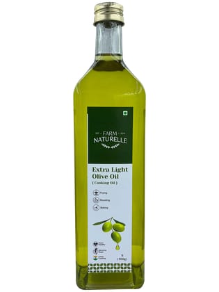Farm Naturelle Extra Light Olive Oil 1000ml (Glass Bottle)| Ideal for Indian Cooking | Edible Premium Grade, Deep Frying, Roasting | Shallow Fry-Spanish Olive Oil (1000ml (Glass Bottle) Farm Naturelle Extra Light Olive Oil 1000ml (Glass Bottle)| Ideal for Indian Cooking | Edible Premium Grade, Deep Frying, Roasting | Shallow Fry-Spanish Olive Oil (1000ml (Glass Bottle)