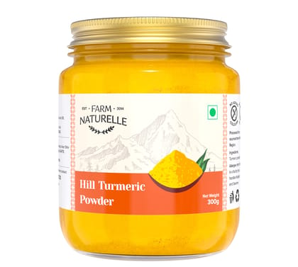 Farm Naturelle-Pure Himalayan Mountain Turmeric Curcumin (Haldi) Powder - 300g