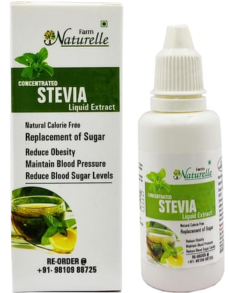 Farm Naturelle Concentrated Stevia Extract Liquid for Weight Loss and for Diabetic People, 20ml