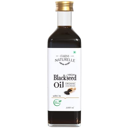 Farm Naturelle 100% Pure, Natural, Organic Black Seed Oil-(Hindi-Kalongi Oil)1000ML